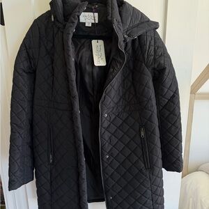 Momo Maternity Black Quilted Jacket